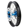 thumbnail image 3 of Tusk Impact Complete Front/Rear Wheel Package 1.60 x 21 / 2.15 x 18 Black Rim/Silver Spoke/Blue Hub for Gasgas Mc 450F Troy Lee Designs 2022, 3 of 7