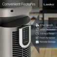 thumbnail image 5 of Lasko 42" Wind Curve Tower Fan with Nighttime Setting, Timer and Remote, Gray/Brown, T42954, 5 of 12
