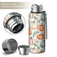 thumbnail image 2 of 20 Oz Fall Pumpkins and Leaves Pattern Coffee Tumbler Double Wall Insulated Stainless Steel Water Bottle | Metal Reusable Thermoses Flask with Cup Cap | Leak & Sweat Proof with Anti-Dust Lid, 2 of 7