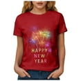 thumbnail image 6 of felwors Happy New Year Shirt for Women 2026 New Years Eve T-Shirt Countdown Fireworks Holiday Party Tops(Red, L), 6 of 8