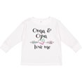 thumbnail image 3 of Inktastic Oma and Opa Love Me- Heart Grandchild Boys or Girls Long Sleeve Toddler T-Shirt, 3 of 5