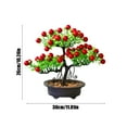 thumbnail image 3 of Bayas artificiales navideñas en maceta con bayas de espuma | Decoración navideña realista de 30 cm para repisa y mesa | Centro de mesa con vegetación artificial roja y verde | 1 pieza, 3 of 6