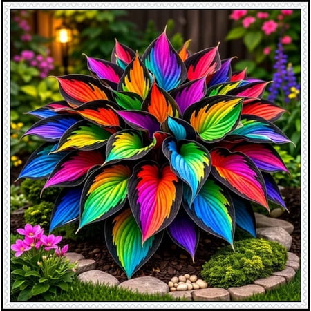 Natural Hostas — Easy to cultivate —-10 color options-- Non-GMO— For Home Landscape Decoration(Non-Artificial)