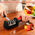 thumbnail image 2 of AGCAN 2 Pack Knife Sharpener, 4-Stage Ceramic Stone Kitchen Knife Sharpeners with Non-slip Base, Diamond Rods Knife Sharpening System for Kitchen Knives, Scissors, 2 of 7