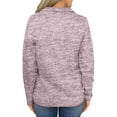 thumbnail image 3 of Sudadera con capucha para mujer Sudadera con capucha de color sólido Sudadera con cuello de cremallera de manga larga Top informal suelta de otoño, Rosa, L Inevent AP003716-03, 3 of 4
