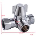 thumbnail image 2 of Full Copper Water Dispenser Three Way Fast Bloom Sprinkler Fitting Shower Conversion Faucet One Inlet Two Outlet 4 Point Water Separation Angle Faucet, 2 of 4