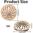 thumbnail image 2 of 4.1Inch Wood Guitar Hole Cover Guitar Feedback Eliminator Wooden Pickup Sound Hole Peacock Pattern Guitar Block Protector Feedback Buffer with Sponge, 2 of 6
