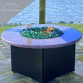 thumbnail image 5 of Blue Ridge Brand 1" Reflective Fire Glass Cubes - Professional Grade Fire Pit Glass Squares - Green - 20 Pound, 5 of 6