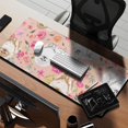 thumbnail image 2 of Long Mouse Pads for Desk,Pomeranian Dogs and Pioneer Flower Desk Mats on Top Of Desks, Desk Mouse Pad Extra Large with 3mm Non-Slip Base and Stitched Edge for Gaming,Office,Work,Home 35.4"x15.7", 2 of 6