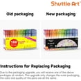 thumbnail image 4 of 160 Pack Glitter Gel Pens Set, Shuttle Art 220% Ink Glitter Gel Pen 80 Colored Gel Pens Plus 80 Refills for Adult Coloring Books Craft Doodling, 4 of 8
