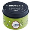 Mrs. Meyers 1015078 1.83 x 2.96 in. Dia. 2.9 oz White Lemon Verbena Scent Tin Candle, Pack of 8