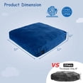 thumbnail image 3 of Costway 57" x 57" Crash Pad Sensory Mat with Foam Blocks & Washable Velvet Cover Blue, 3 of 10