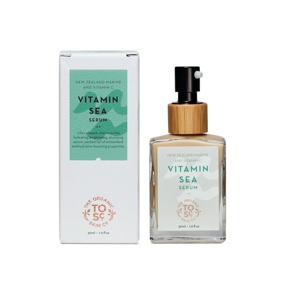 The Organic Skin Co Vitamin Sea Organic New Zealand Marine and Vitamin C Face Serum, 1 fl oz
