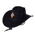 thumbnail image 3 of ROBLOX sombrero de vaquero periférico de juego de Anime, sombrilla al aire libre, protector solar, sombrero de caballero, sombrero de viaje informal, sombrero de vaquero occidental, 3 of 4