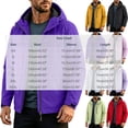 thumbnail image 3 of Sahpxhe Men's Hooded Softshell Jacket Waterproof Windbreaker Zip Up Warm Puffer Jackets Winter Travel Hiking Outerwear Orange XXXL, 3 of 9