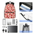 thumbnail image 5 of Daiia Cute Strawberry School Backpack for Men Women, Unisex Large Waterproof Bookbag Schoolbag Casual Daypack for High School/College/Teens/Travel/Work Black, 5 of 8