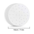thumbnail image 2 of 100PCS 7.5 Inches Air Fryer Liners, Perforated Parchment Paper Sheet, Round Bamboo Steamer Liners, Non-Stick Basket Mat, White, 2 of 9