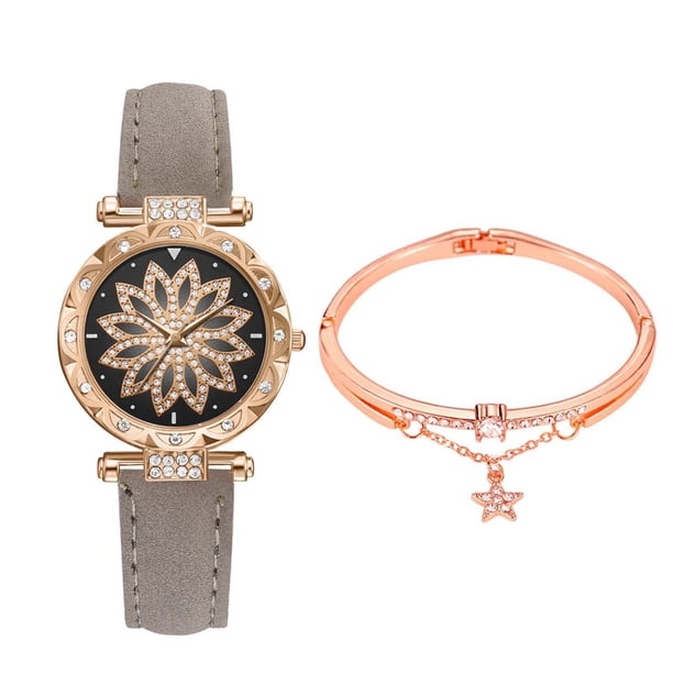 Conjunto de relojes para mujer S Tarry Sky Reloj de pulsera para mujer Casual Leather Sports Q Uart Wmkox8yii gfajkfgbkjabf1976