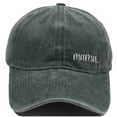 thumbnail image 4 of Mens Hat Unisex Baseball Distressed Embroidered Letter Summer Soft Top Adjustable Outdoor Baseball Caps Army Green One Size, 4 of 4