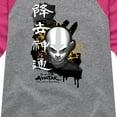 thumbnail image 3 of Avatar - The Last Airbender - Aang Ink Splatter -Youth Girls Raglan Graphic T-Shirt, 3 of 5