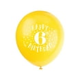 thumbnail image 3 of Unique Industries Latex 16" Multi-color Graphic Prints Happy 6th Birthday Balloons, 8 Count, 3 of 4