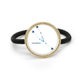 thumbnail image 1 of Signe Constellation Taureau Attache-Cheveux en Métal Argenté et Bande Élastique, 1 of 3