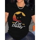 thumbnail image 1 of Cat Daddy Graphic Tee for Women - Casual Crew Neck Short Sleeve T-Shirt, Breathable Polyester, Machine Washable - Perfect for Spring & Summer, 1 of 5