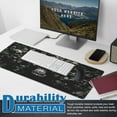 thumbnail image 5 of Skull Mouse Pad Gaming Mousepad Desk Mat,Smoothing Fabric Mousepad for Fluid Control,Ultra-Stable Non-Slip Rubber Base Mouse Pad,Stitched Edges(31.5x15.7 in), 5 of 6