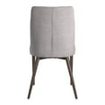 thumbnail image 5 of Weston Home Baxter Linen Barrel Back Dining Chairs, Set of 2, Gray/Espresso, 5 of 6