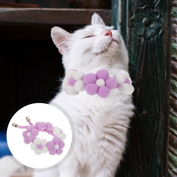 MLINS  Knitted Collar for Dog Extra Small Kitten Collars Pet XS
