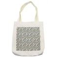 thumbnail image 1 of Floral Tote Bag, Hand Drawn Like Flowers Circular Abstract Interpretation Simplistic Demonstration, Cloth Linen Reusable Bag for Shopping Books Beach and More, 16.5" X 14", Cream, by Ambesonne, 1 of 2