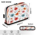 thumbnail image 3 of Standing Pencil Case with Base Large Capacity Stationery Pouch Pen Bag with Zipper for Women Men Pastel Watercolor Floral Pattern, 3 of 7
