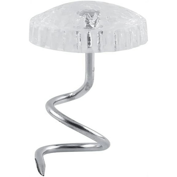 Clear Heads Twist Pins for Upholstery, Slipcovers and Bedskirts, Set of 200