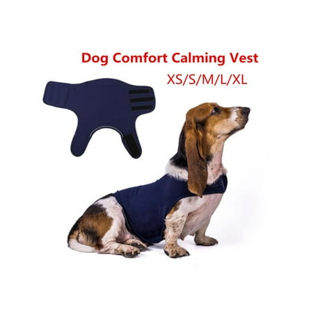 - Calming Jacket Coat Anti-Anxiety Stress Relief Coat For Your Puppy Dog Blue 20-50lbs