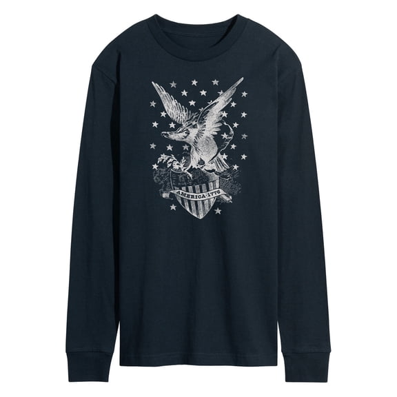 Instant Message - America Eagle Stars   - Men's Long Sleeve T-Shirt