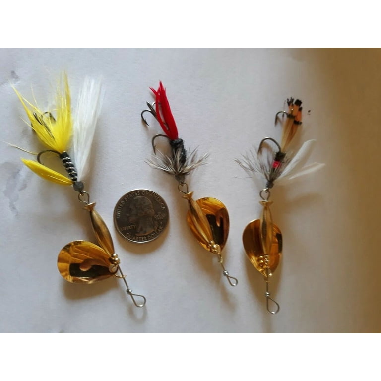 Handmade Spinner Tackle Beautiful Vintage Mother Of Pearl Fishing Lure With Feathered Handmade Spinner Tackle Beautiful Vintage Mother Of Pearl Fishing Lure With Feathered