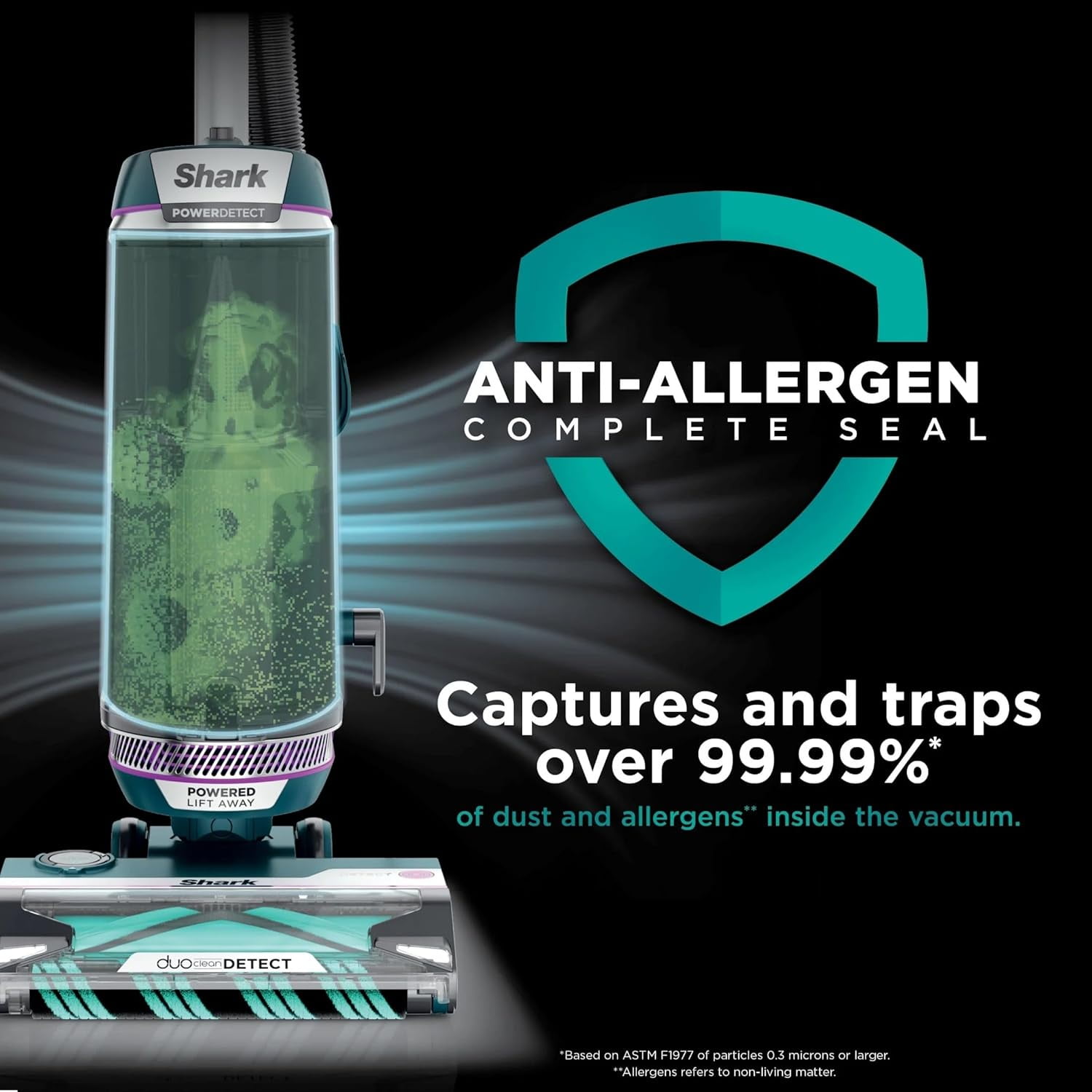 Restored SHARK AZ4000 POWERDETECT Upright Vacuum Cleaner with DuoClean Technology, Odor Neutralizer Technology, Powered Lift-Away, Self Cleaning Brushroll (Refurbished)