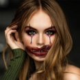 thumbnail image 4 of Colorful10-Pack Halloween Temporary Tattoo Stickers Masquerade Prank Party Makeup PropsColorful, 4 of 5