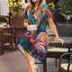 thumbnail image 3 of Disketp Romantic Flamingo Pair para Vestido de Manga Corta para Mujeres, Vestidos de Verano para Mujeres, Casual y Holgado para la Playa, 3 of 6