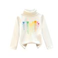 thumbnail image 2 of Bnwani Girls Crewneck Sweatshirt Cotton Long Sleeve Thick Thin Sweatshirt Hearts Printed Tops Pullover Size 7-8, 2 of 3