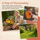 thumbnail image 5 of Juego de 3 Estacas Metálicas para Macetas de Jardín: Decoración de Jardín de Hierro Forjado con Simpáticas Caras de Animales Pintadas a Mano para Macizos de Flores, Patios, Césped y Plantas En Maceta, 5 of 7
