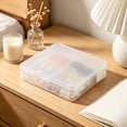 thumbnail image 4 of Small Plastic Storage Box with Lid, Stackable Organizer for Bathroom, Makeup, Office, and Home Supplies, 4 of 6