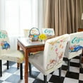 thumbnail image 5 of Easter Chair Covers Set of 4 Easter Chair Back Covers Dining Chair Covers for Party Kitchen Removable Seat Covers for Chairs Easter Decorations, 5 of 7