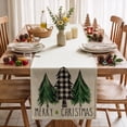 thumbnail image 3 of Smile Christmas Trees Winter Table Runner 13 x 72 Inch, 3 of 7