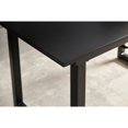 thumbnail image 4 of GZXS Contemporary Extendable Black Kitchen Table with Metal Legs, Adjustable 55"-70.86" MDF Surface, Space-Saving Dining Table for Apartment or Office, 4 of 7