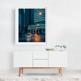 thumbnail image 2 of Modern Buffalo - Buffalo New York Photography City Architecture Nightlife Street Photography Skyline Modern Art White Framed Wall Art Print 6 x 8 inches, 2 of 3