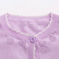 thumbnail image 4 of bbymog Girls Cardigan Sweaters 10-12 Crewneck Long Sleeve Uniform Knitted Sweaters for Girls Teen Girl Clothes Purple D Purple, 4 of 5