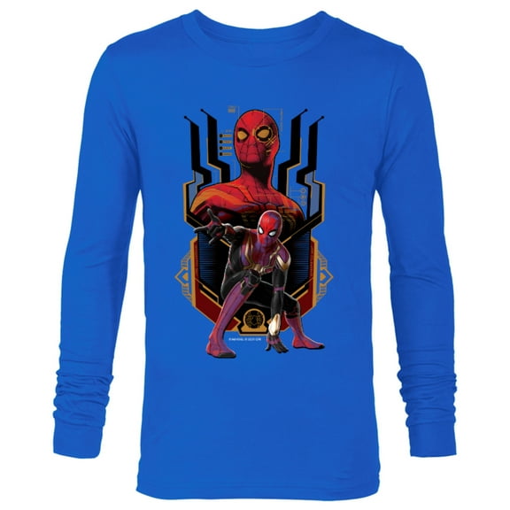 Marvel Spider-Man: No Way Home Nanotech Spider Suit - Long Sleeve T-Shirt for Men – Customized-Royal