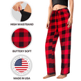 thumbnail image 5 of Sweet Hearts 2-Pack Pajama Pants for Women- Soft Comfy Lounge Sleep Bottoms with Faux Drawstring Women's PJ Pants Made in USA, 5 of 6