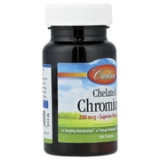 Chelated Chromium 200 mcg By Carlson - 100 Tablets